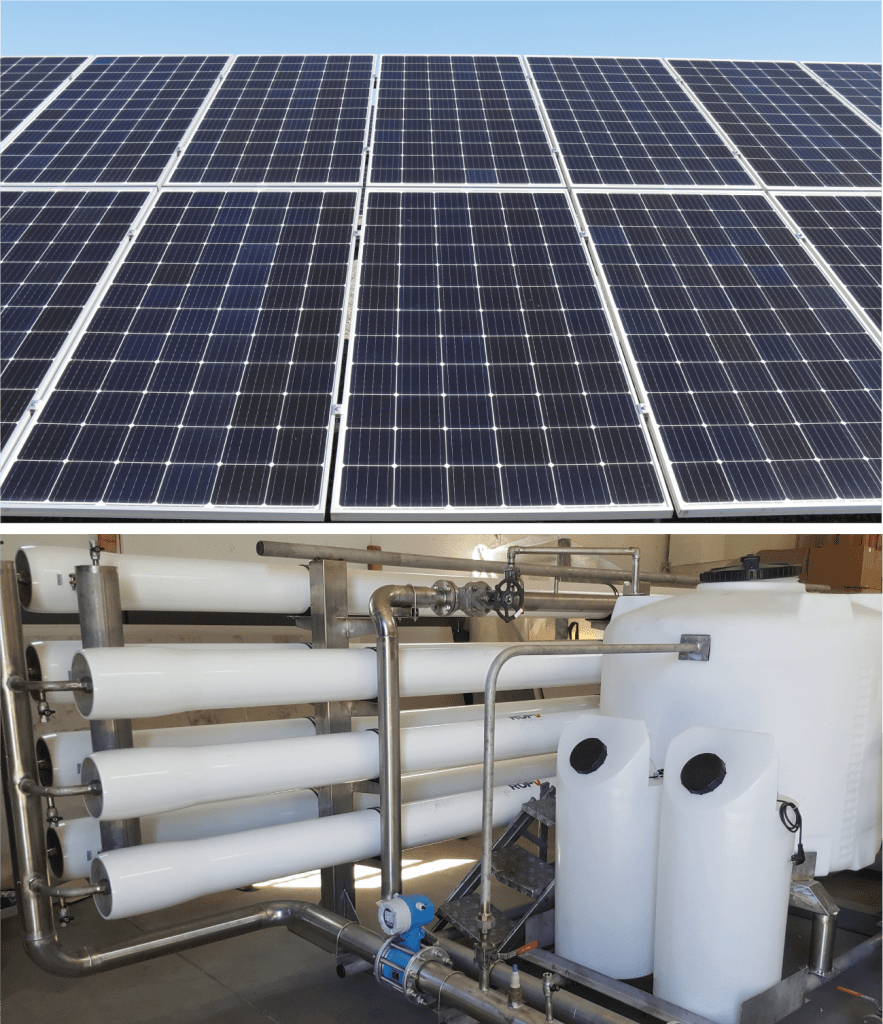 Osmose Inverse combinée au Solaire Photovoltaïque : Le luxe